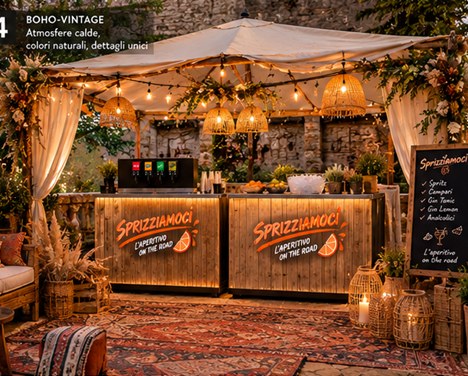 Allestimento Boho-vintage
