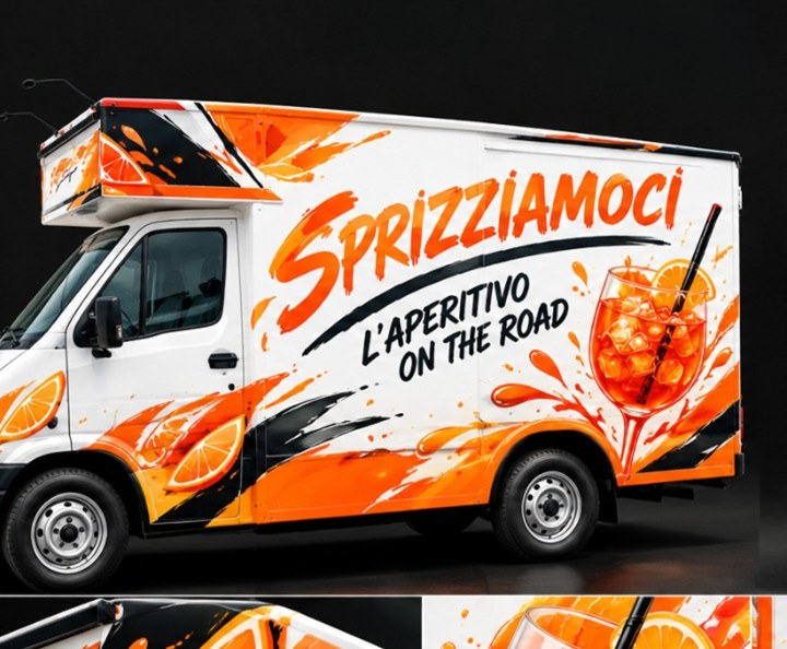 Il mezzo operativo Sprizziamoci: il food truck dell'aperitivo on the road